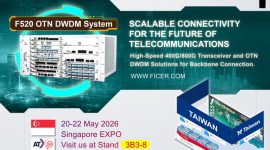 Asia Tech x Singapore - CommunicAsia 2026: FICER Transceivers and OTN DWDM Solution for Backbone Connection.