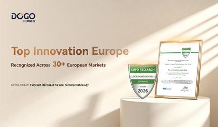 DoGo Power Raih Top Innovation Award 2026 dari EUPD Research di Eropa