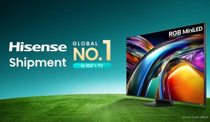 Laporan Omdia Semester I-2026: Hisense Pimpin Pasar Global TV 100 Inci ke Atas