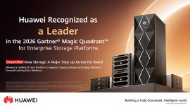 Huawei Raih Gelar “Leader” dalam Gartner® Magic Quadrant™ for Enterprise Storage Platforms 2026