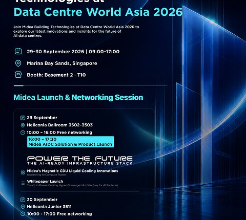 Midea Perkenalkan “Power-Cooling Hyperconvergence Architecture” Pertama di Industri di Ajang Data Center World Asia 2026