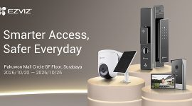 Mewujudkan pengalaman hidup yang lebih baik, EZVIZ memulai roadshow-nya di Indonesia untuk mendefinisikan ulang konsep rumah pintar, dimulai dengan sistem akses yang lebih cerdas melalui portofolio produk smart lock yang memenangkan penghargaan